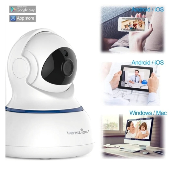 NWT Wansview Wireless 1080P Security Camera, WiFi Home Surveillance IP Camera - Picture 7 of 8
